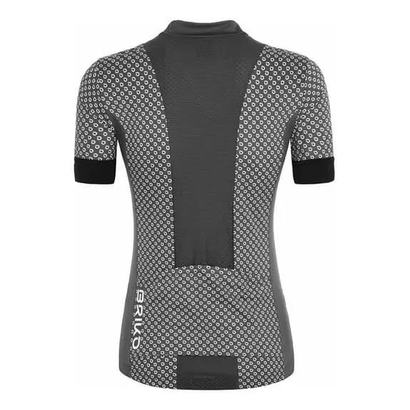 Maglia Briko Ultralight Manica Corta Bianco Grigio Donna 2 Maglia Briko Ultralight Manica Corta Bianco Grigio Donna - immagine 2
