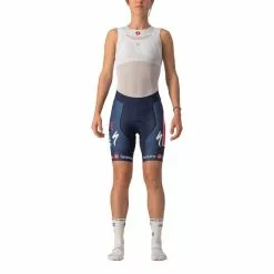 Castelli Pantaloncini Soudal Quick-Step 2023 Competizione Blu Donna