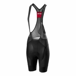 Salopette Castelli Free Aero Race 4 Bibshort Rosso Corsa Nero Donna