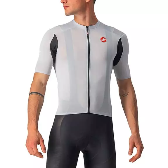 Completo Castelli Superleggera 2 Rosso Corsa Argento Nero 2 Completo Castelli Superleggera 2 Rosso Corsa Argento Nero - immagine 2