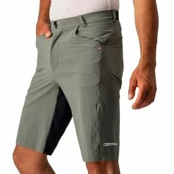 Pantaloni Corti Castelli Unlimited Senza Fondello Grigio-bruno -Negozio online Maglie ciclismo Italia ca 4520027 089 003