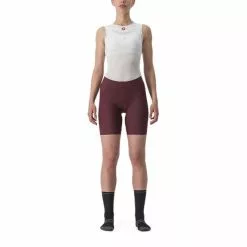 Pantaloncini Castelli Prima Bordeaux Donna