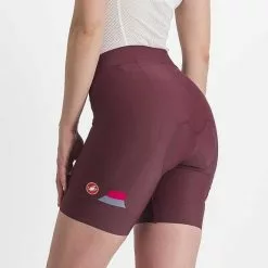 Pantaloncini Castelli Prima Bordeaux Donna -Negozio online Maglie ciclismo Italia ca 4520063 625 003