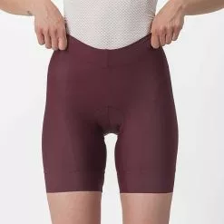 Pantaloncini Castelli Prima Bordeaux Donna -Negozio online Maglie ciclismo Italia ca 4520063 625 005