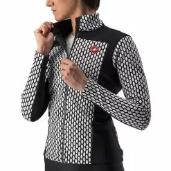 Maglia Castelli Sfida 2 Manica Lunga Nero Bianco Donna -Negozio online Maglie ciclismo Italia ca 4521530 101 004