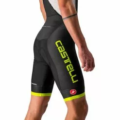 Salopette Castelli Competizione Kit Nero Verde Lime Elettrico -Negozio online Maglie ciclismo Italia ca 4522003 383 004