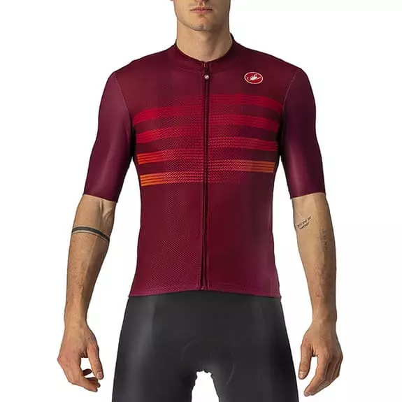 Maglia Castelli Endurance Pro Manica Corta Rosso Scuro Arancione 1 Maglia Castelli Endurance Pro Manica Corta Rosso Scuro Arancione