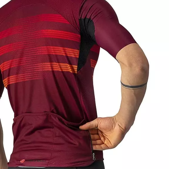 Maglia Castelli Endurance Pro Manica Corta Rosso Scuro Arancione 4 Maglia Castelli Endurance Pro Manica Corta Rosso Scuro Arancione - immagine 4