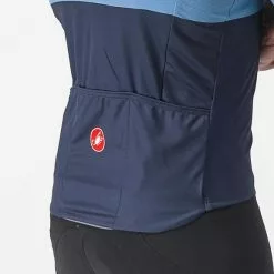 Maglia Castelli A Blocco Manica Corta Blu Arancio -Negozio online Maglie ciclismo Italia ca 4522017 482 003