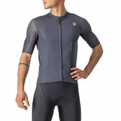 Completo Castelli Endurance Elite Grigio Scuro Nero Rosso
