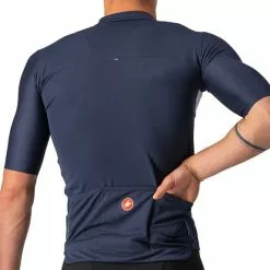 Maglia Castelli Prologo 7 Manica Corta Blu Marino Argento Rosso -Negozio online Maglie ciclismo Italia ca 4522023 414 003