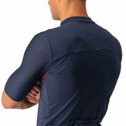 Maglia Castelli Prologo 7 Manica Corta Blu Marino Argento Rosso -Negozio online Maglie ciclismo Italia ca 4522023 414 005