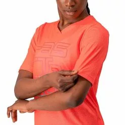 Maglia Castelli Trail Tech Manica Corta Rosso Corallo Donna -Negozio online Maglie ciclismo Italia ca 4522054 583 003