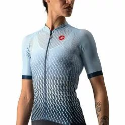 Maglia Castelli Climber's 2.0 Rosso Corsa Manica Corta Azzurro Blu Scuro Donna -Negozio online Maglie ciclismo Italia ca 4522058 487 003
