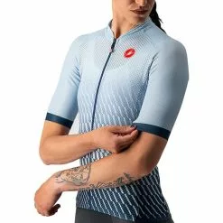 Maglia Castelli Climber's 2.0 Rosso Corsa Manica Corta Azzurro Blu Scuro Donna -Negozio online Maglie ciclismo Italia ca 4522058 487 005