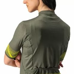 Maglia Castelli Fenice Manica Corta Verde Scuro Giallo Donna 11 Maglia Castelli Fenice Manica Corta Verde Scuro Giallo Donna -Negozio online Maglie ciclismo Italia ca 4522061 075 006