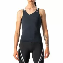 Maglia Castelli Solaris Spalline Nero Bianco Donna