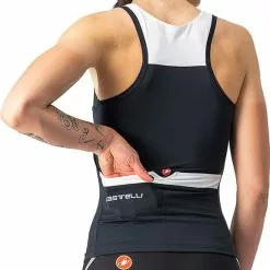 Maglia Castelli Solaris Spalline Nero Bianco Donna -Negozio online Maglie ciclismo Italia ca 4522062 085 003