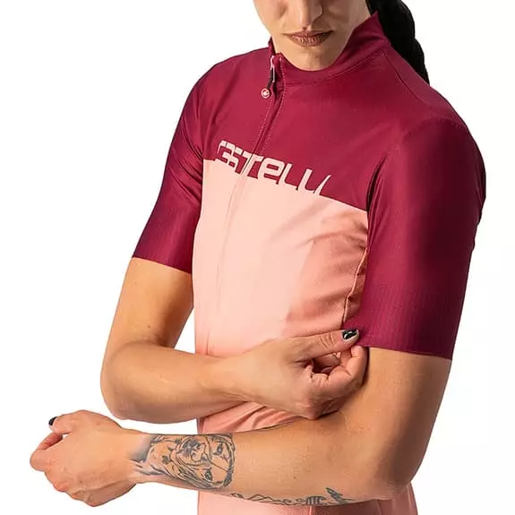 Maglia Castelli Velocissima Manica Corta Rosa Chiaro Viola Donna 3 Maglia Castelli Velocissima Manica Corta Rosa Chiaro Viola Donna - immagine 3
