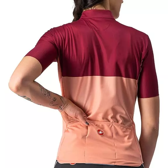 Maglia Castelli Velocissima Manica Corta Rosa Chiaro Viola Donna 4 Maglia Castelli Velocissima Manica Corta Rosa Chiaro Viola Donna - immagine 4