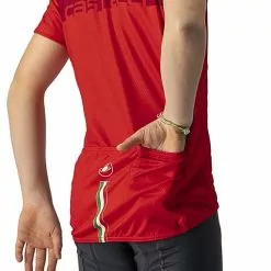 Maglia Castelli Neo Prologo Manica Corta Rosso Bambini -Negozio online Maglie ciclismo Italia ca 4522072 023 003