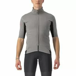 Maglia Castelli Gabba RoS 2 Rosso Corsa GORE-TEX INFINIUM™ Manica Corta Grigio