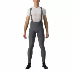 Calzamaglia Castelli Free Aero Rosso Corsa Grigio Scuro