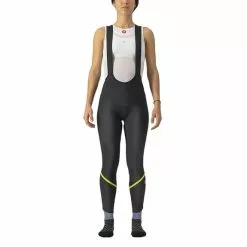Calzamaglia Castelli Velocissima Drop Tail Nero Verde Lime Elettrico Donna