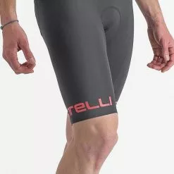 Salopette Castelli Free Aero Rosso Corsa Classic Grigio Scuro Rosso Ibisco -Negozio online Maglie ciclismo Italia ca 4523001 030 006