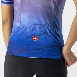 Maglia Castelli Marmo Manica Corta Lilla Blu Donna -Negozio online Maglie ciclismo Italia ca 4523039 548 004