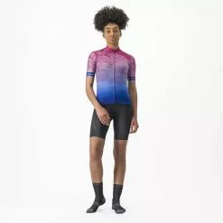 Maglia Castelli Marmo Manica Corta Lilla Blu Donna -Negozio online Maglie ciclismo Italia ca 4523039 548 005