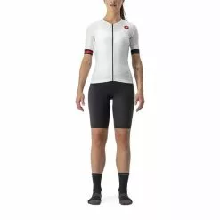 Pantaloncini Castelli Free Tri Rosso Corsa Nero Donna