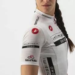Castelli Maglia Bianca Giro D'Italia 2022 Competizione Manica Corta Donna -Negozio online Maglie ciclismo Italia ca 9510505 001 004