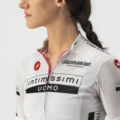 Castelli Maglia Bianca Giro D'Italia 2022 Competizione Manica Corta Donna -Negozio online Maglie ciclismo Italia ca 9510505 001 005