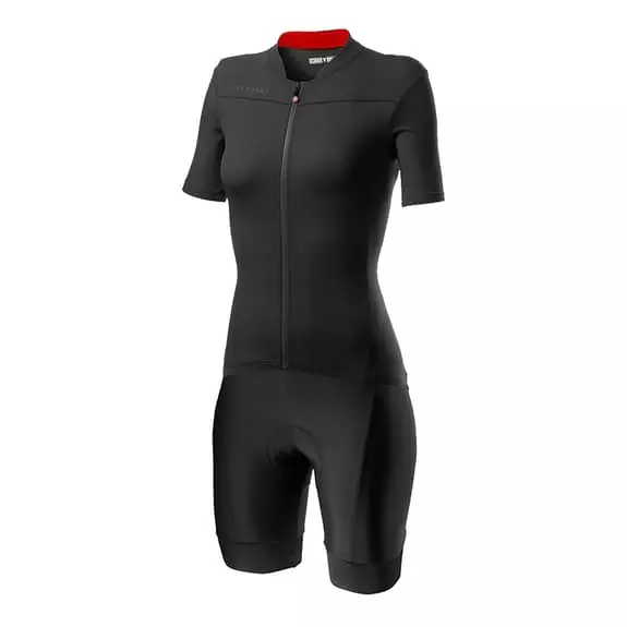 Completo Castelli Anima 3 Prima Nero Grigio Rosso Donna 1 Completo Castelli Anima 3 Prima Nero Grigio Rosso Donna