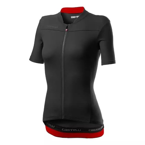 Completo Castelli Anima 3 Prima Nero Grigio Rosso Donna 2 Completo Castelli Anima 3 Prima Nero Grigio Rosso Donna - immagine 2
