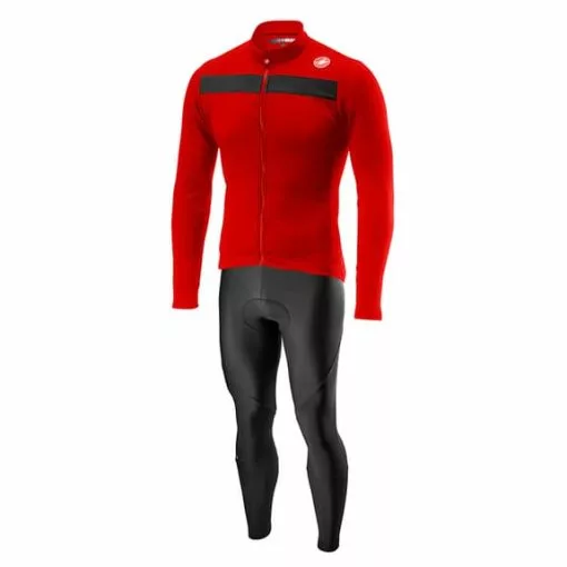 Completo Castelli Puro 3 Entrata Rosso Nero -Negozio online Maglie ciclismo Italia ca fw21castelli13 001