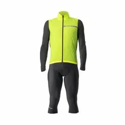 Completo Castelli Squadra Stretch Entrata Thermal Giallo Grigio Nero