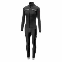 Completo Castelli Dynamic GORE-TEX INFINIUM™ Tutto Nano Nero Grigio Donna