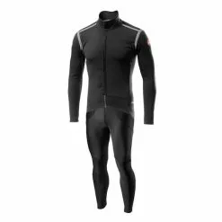 Completo Castelli Perfetto RoS GORE-TEX INFINIUM™ Rosso Corsa Sorpasso RoS Grigio Nero