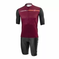 Completo Castelli Squadra Competizione Limited Edition Rosso Granata Nero