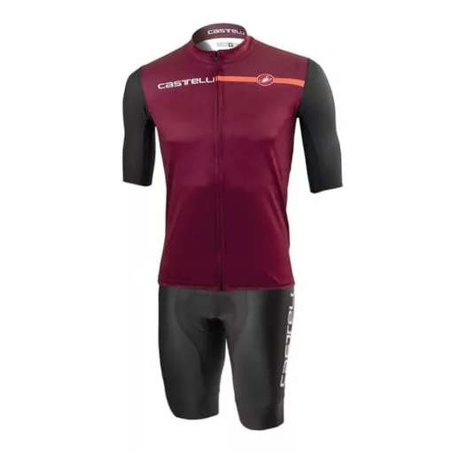 Completo Castelli Squadra Competizione Limited Edition Rosso Granata Nero -Negozio online Maglie ciclismo Italia ca kitcastelli2 001