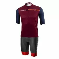 Completo Castelli Squadra Competizione Limited Edition Rosso Blu Nero