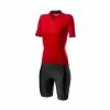 Completo Castelli Anima 3 Prima Rosso Puro Nero Grigio Donna
