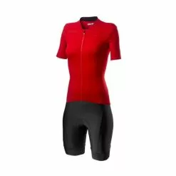 Completo Castelli Anima 3 Prima Rosso Puro Nero Grigio Donna
