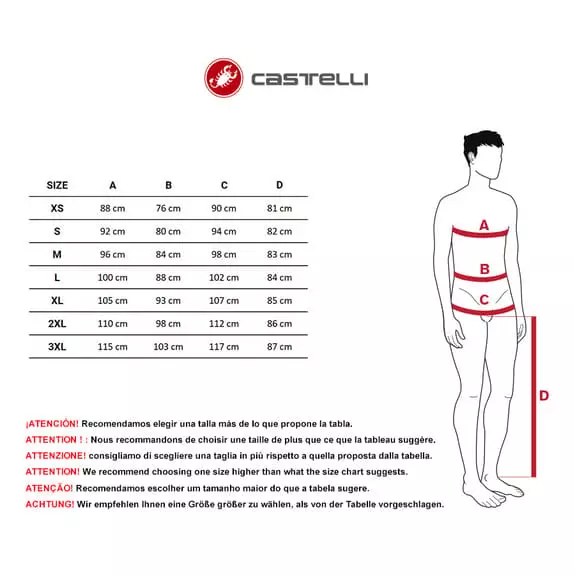 Completo Castelli Superleggera 2 Rosso Corsa Argento Nero 5 Completo Castelli Superleggera 2 Rosso Corsa Argento Nero - immagine 5