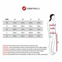 Calzamaglia Castelli Velocissima Thermal Nero Arancione Donna -Negozio online Maglie ciclismo Italia cas w cl st v2 17