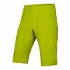 Pantaloni Corti Endura SingleTrack Senza Fondello Verde Chiaro
