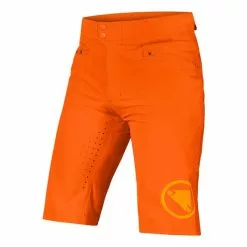 Pantaloni Corti Endura Singletrack Lite Senza Fondello Arancio (Short Fit)