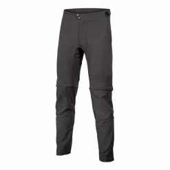 Pantaloni Lunghi Rimovibili Endura GV500 Senza Fondello Nero Intenso